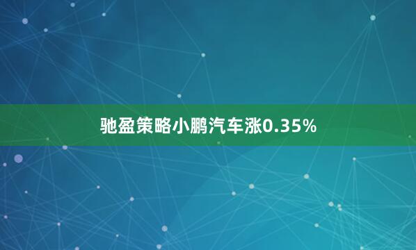 驰盈策略小鹏汽车涨0.35%